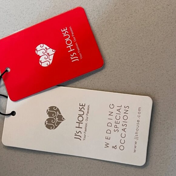 JJ's House Red Ball-Gown w/ Sweep Train Tulle Lace w/ Sequins Sz 8 196082 - Picture 8 of 13